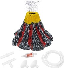 Kit Decorazione Acquario Air Bubbler, Set Pietre Serbatoio Pesci, Kit Vulcano-s 