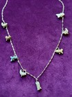 Beautiful Vintage CADORO Bird And Fish Fetish Chain Necklace Unique! RARE 14.5” — photo 2