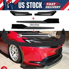 Glossy Front Bumper Lip Spoiler Splitter Body Kit For Toyota Prius 2023-2025 US