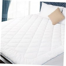 Mattress Pad Cotton Mattress Pad Cover Quilted Mattress Cover 18-22" Queen Thin