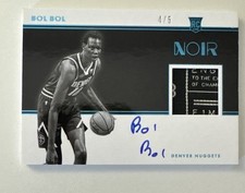 2019-20 Panini Noir Bol Bol /5 Rookie Worn Patch On Card Auto RC RPA Laundry Tag