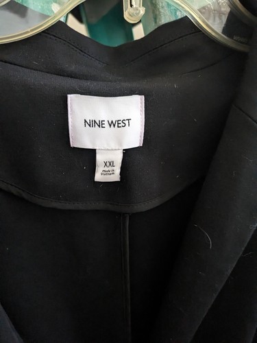 Woman's Black Dress Nine West Jacket Sports Coat XXL - Picture 3 of 3