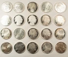 1 OZ .999 FINE SILVER ROUNDS LOT OF 20 VARIOUS INDIAN/BUFFALO DESIGNS - AU/UNC!