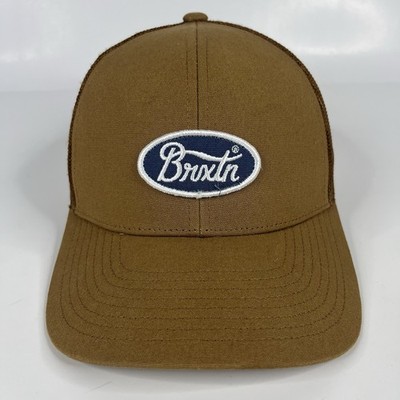 Brixton Hat Cap Snapback Brown Mesh Back Trucker Mens