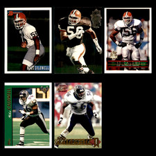 Mike Caldwell Lot 5 Different Football Cards 1993(RC/Rookies)-1997 CLE Browns