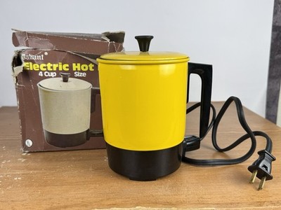 Vintage Yellow Valiant Electric Hot Pot