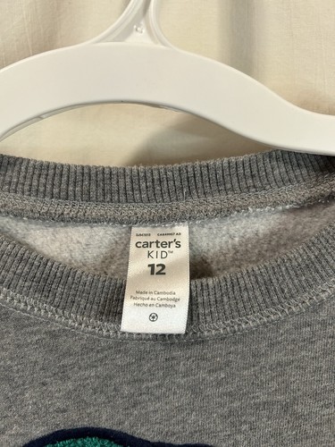 Carters University Florida Gators Big Patch Gator Sweatshirt Embroidered Size 12 - Picture 3 of 6