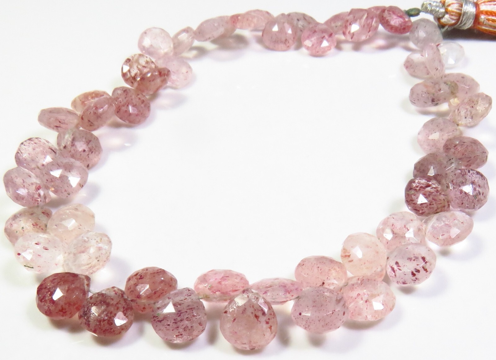 Gemme Di Quarzo Rosa Naturale A Forma Di Cuore Sfaccettate 7 Mm GV-2952 ...