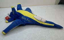 US Navy Blue Angels Plush F18 Hornet Jet Airplane 16" Wow Toyz Cuddle Zoo PLANE