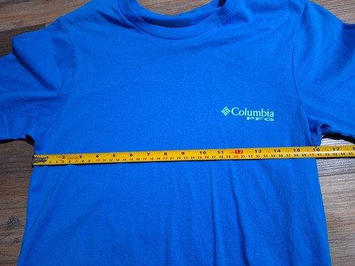 Columbia Shirt Mens S PFG Blue Short Sleeve New With Tag - Picture 17 of 18