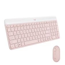 Logitech MK470 Slim Wireless Keyboard and Mouse Combo - Rose
