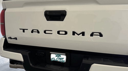 2024 to 2025 Toyota Tacoma Tailgate Logo Letter Inlays - Flat Design Decals for