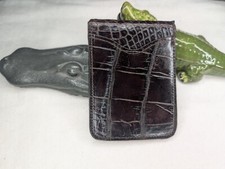 Wild Alligator Front Pocket Money Clip Card Holder Sport Money croc gator NO59