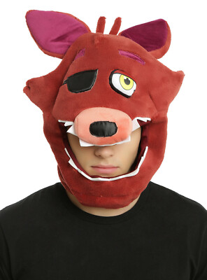 Five Nights Freddys FOXY Fox W/ Eyepatch Mask Adult Costume Face Head Piece NWT