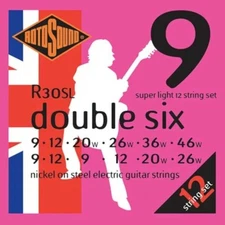 Rotosound Guitar Strings 12-String Electric "Double Six" Super Light