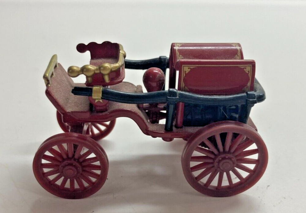 1906 Horse Drawn Pumper Cart Wagon HF 436 High Speed Red Black Collectible Toy