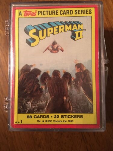 1980 Topps Superman 2 Komplettset (88 Karten) mit einigen Aufklebern - Bild 1 von 2