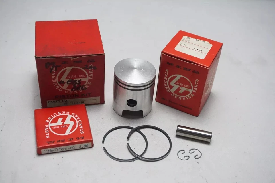 NOS Yamaha V75 U7E V70 fit YG1 1963 YG1K 1965 Piston Kit Set Over Size 2.00 - Image 2 of 4