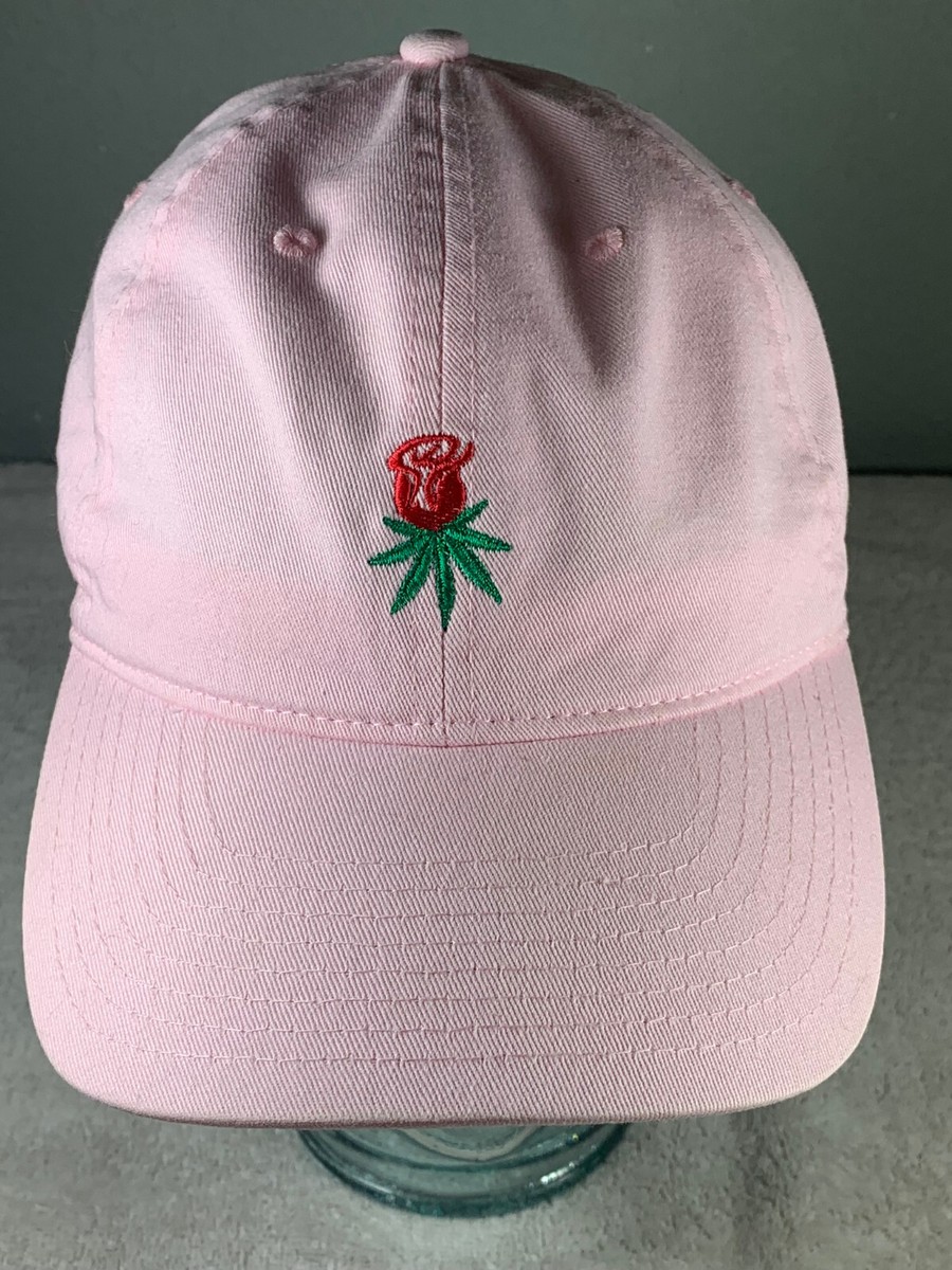 Pink Embroidered Women\'s Hat Hand Embroidered Hat, Pink Floral Embroidery Baseball Cap  main image 4