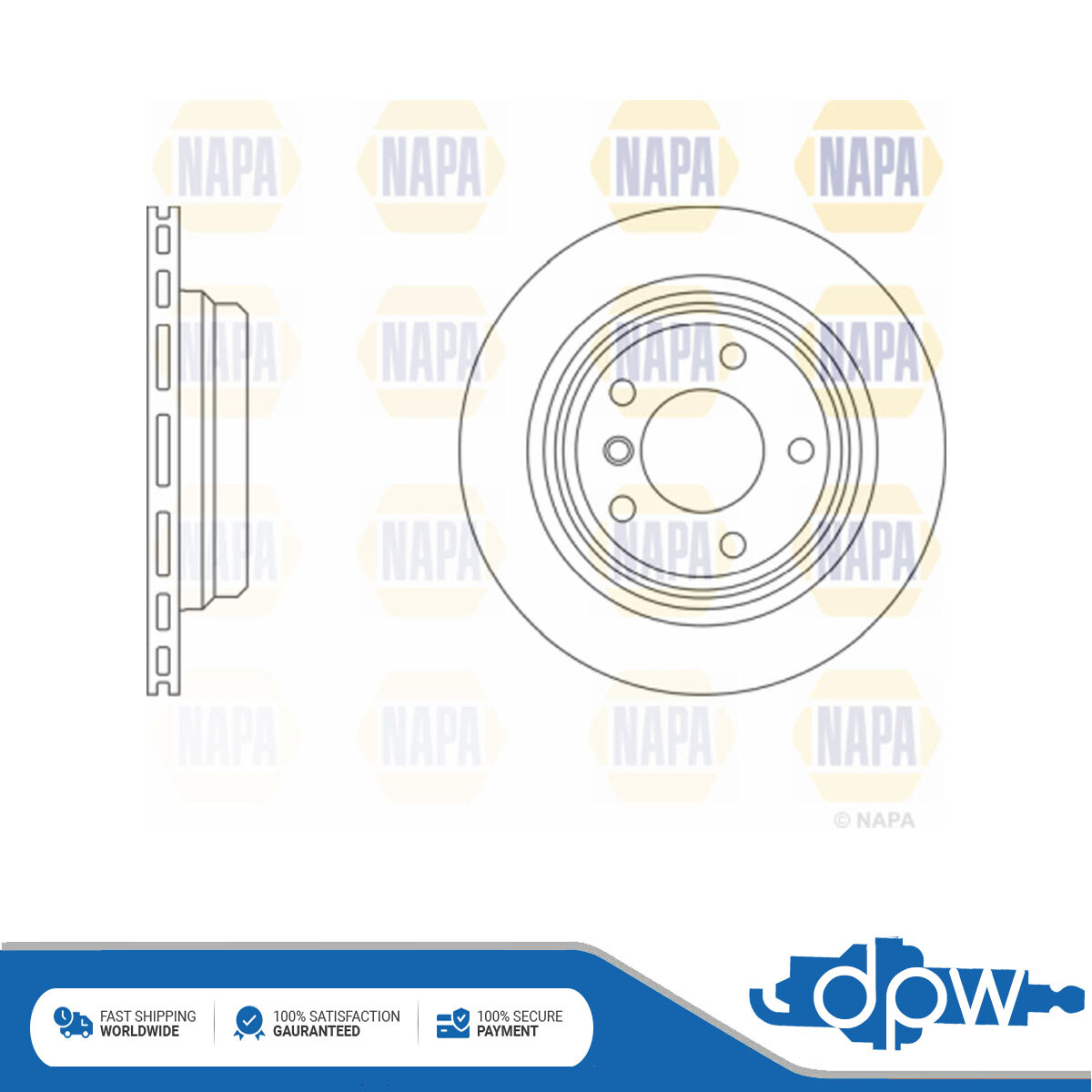 Fits BMW 5 Series 1996-2004 1x Brake Disc Rear DPW 34211163133 | eBay