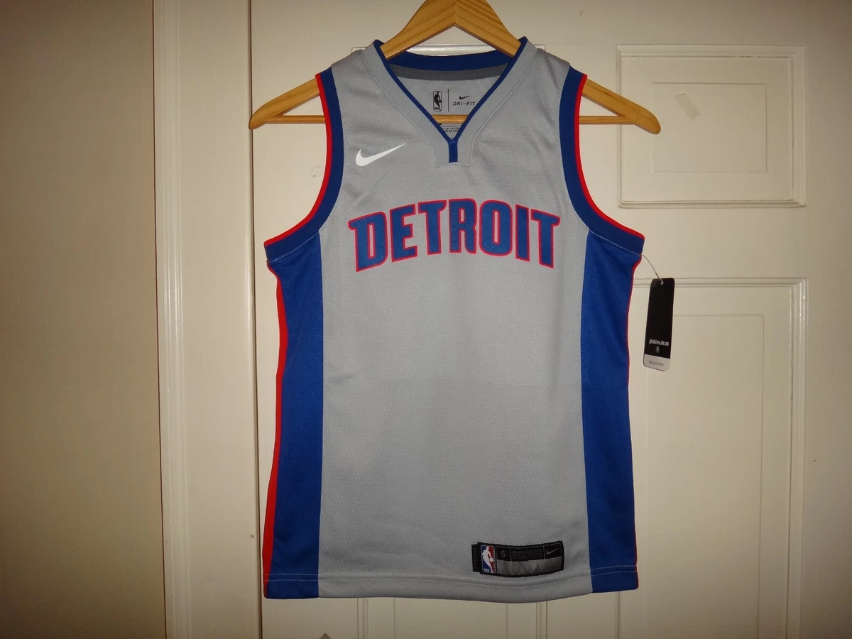 Youth S (8) Nike Detroit Pistons Statement Edition Team Swingman