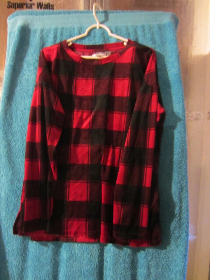 Juego de ropa de dormir Sonoma - Cuadros rojos y negros - Talla XL - Usado (1010CB) Foto 2 de 4