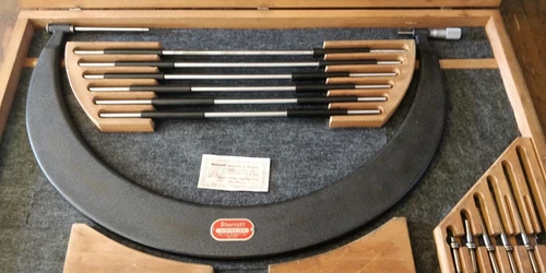 Starrett 724 Outside 18-24" Micrometer Set NICE COMPLETE TESTED