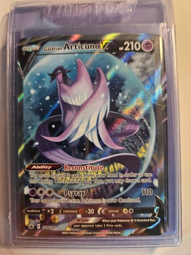 Pokémon TCG Galarian Articuno V Sword & Shield - Chilling Reign 170/198 Holo...