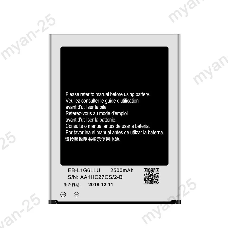 Batería de repuesto para Samsung Galaxy S3 EB-L1G6LLA EB-L1G6LLU EB-L1G6LLZ Foto 2 de 4