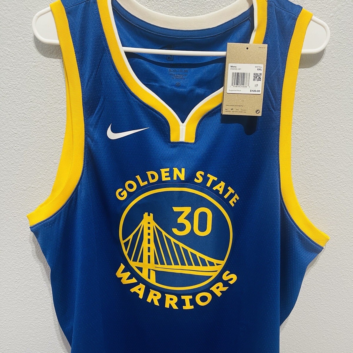 Men's Size XXL - NIKE NBA GOLDEN STATE WARRIORS ICON CURRY 30
