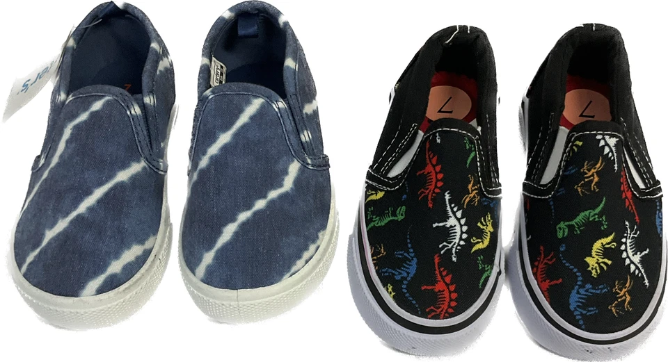 Zapatos Carters And Tommy Bahama Niños Pequeños Talla 7 Multicolor Sin Cordones 2 Pares Foto 2 de 4