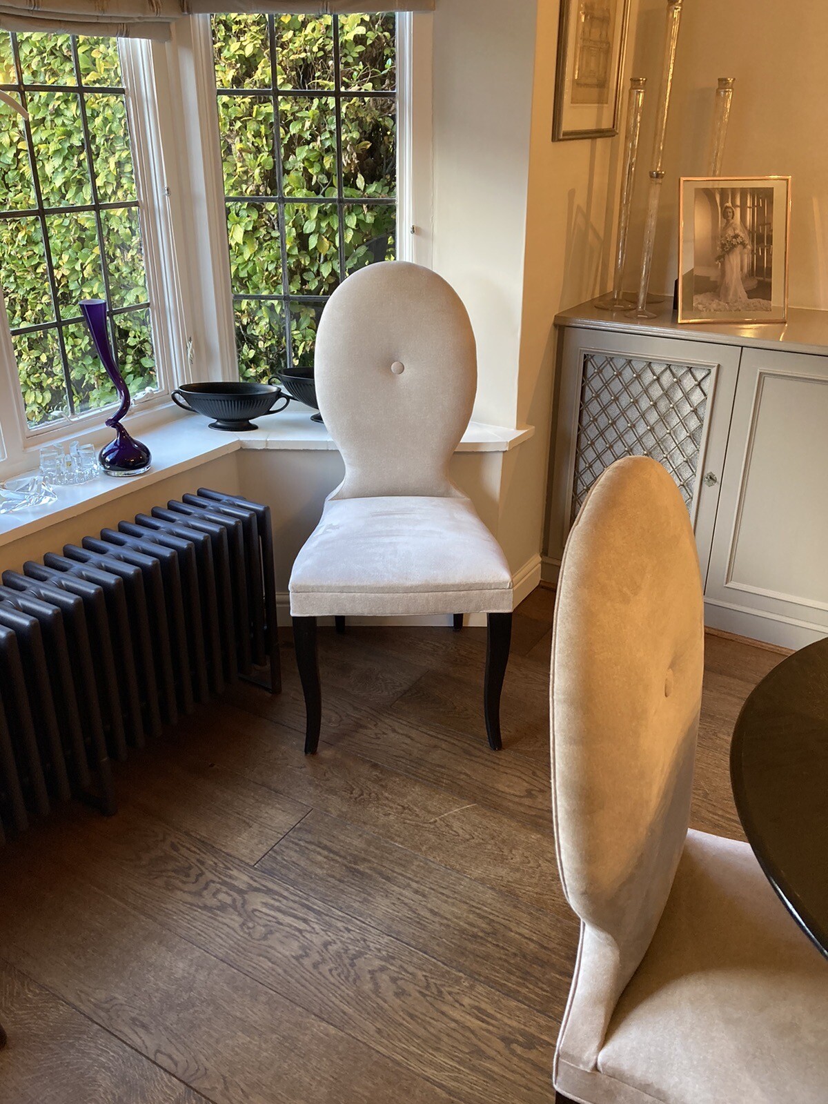 8 Designer’s Guild Upholstered dining chairs eBay