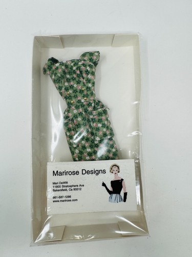 Marirose Designs Green Retro Reproduction Sheath Dress Barbie Integrity NIB