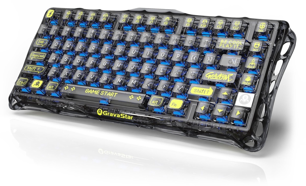 GravaStar Mercury K1 Lite Mechanical Gaming Keyboard, 75