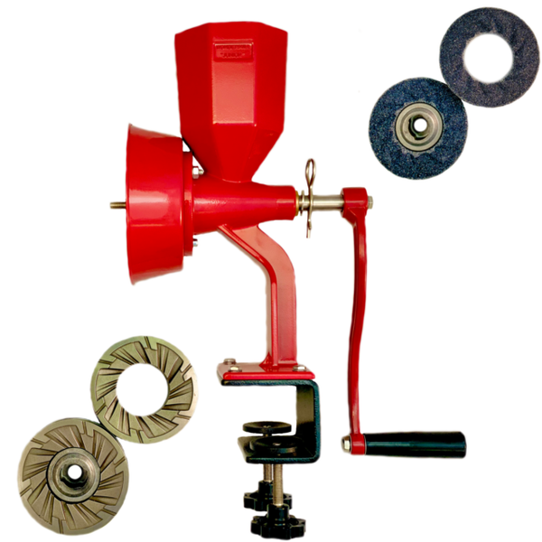 WonderMill Wonder Junior Deluxe Manual Wheat Flour Hand Grain Mill for