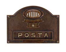 Briefkasten Mit Klappe Aus Messing Mit Gegensprechanlage