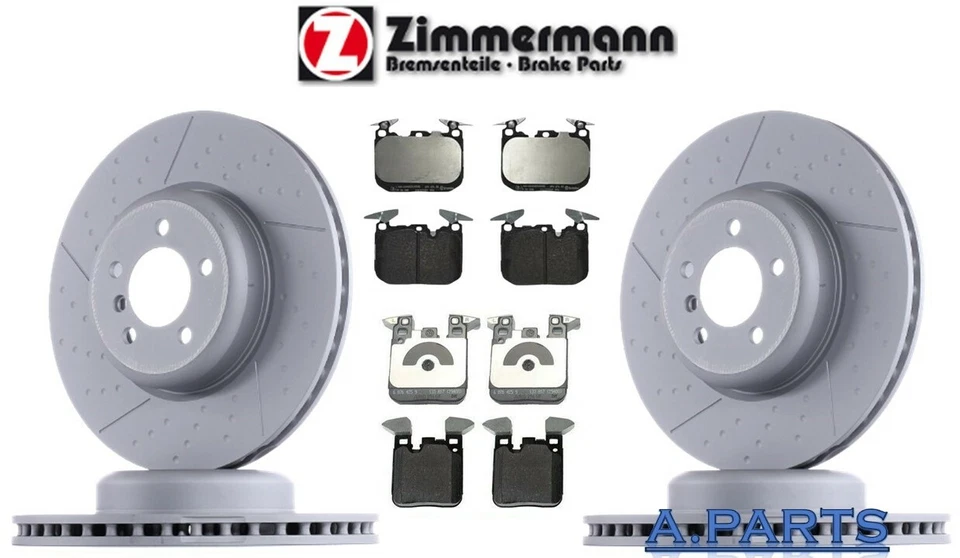 ZIMMERMANN BREMSENSATZ Ø370 345mm VORNE HINTEN BMW 3ER F30 F34 F31 F33 F32 F36 - Bild 1 von 1