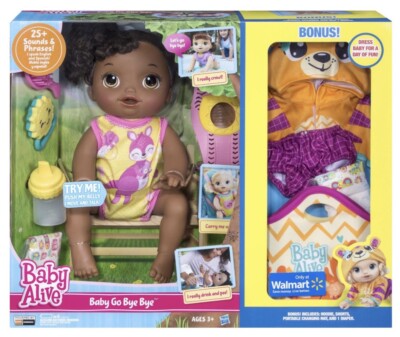 Baby Alive Baby Go Bye Talks, Crawls, Drinks, A A
