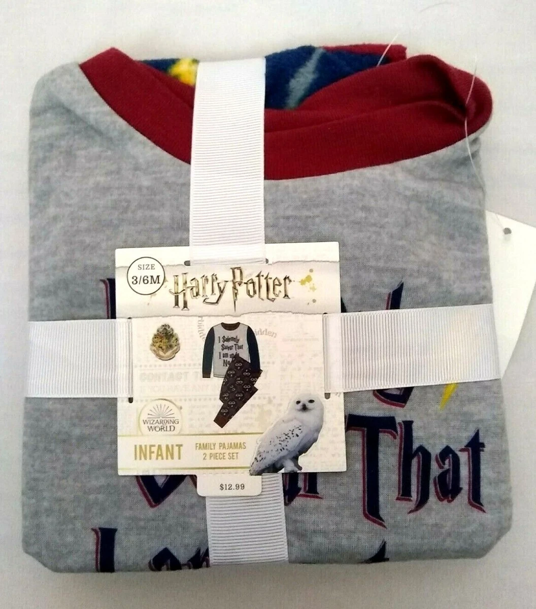 Harry Potter Infant 3 6 Month Pajamas 2 pc PJ Set