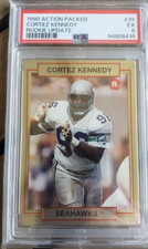 1990 Action Packed Rookie Update Cortez Kennedy RC Card PSA 5 EX #39. rookie card picture