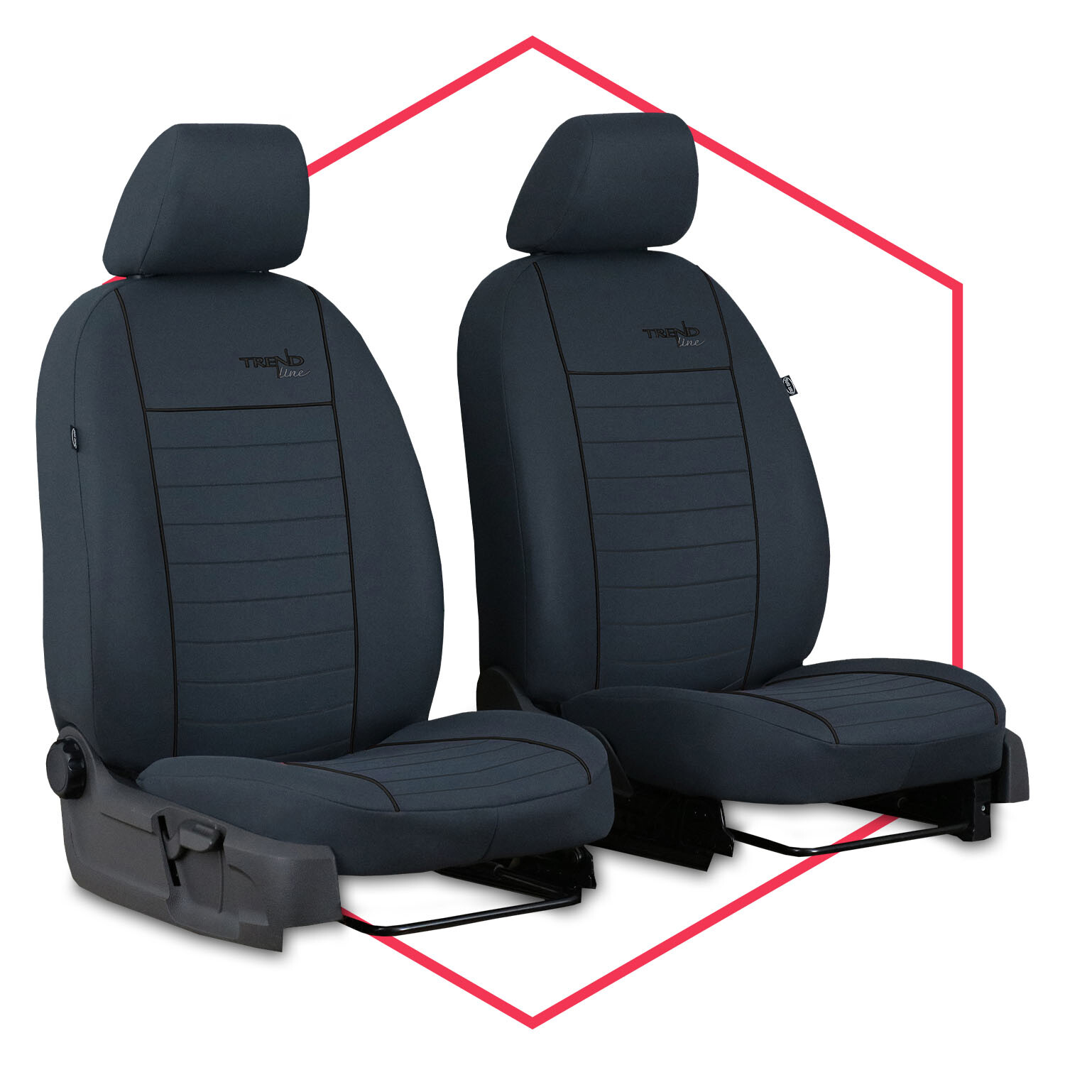 OPEL Vivaro Einzelsitzbezug Sitzbezug Sitzschoner SET Robuste Stoff In Grau