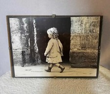 Glass & Wood wall hanging Photo Picture Framed 7X 5" - F2