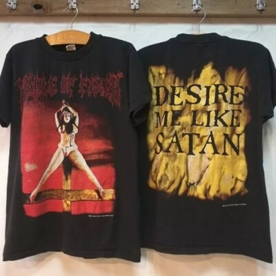 Cradle of Filth Band Rock Graphic Short Sleeve 2 Side Black Unisex Shirt Reprint
