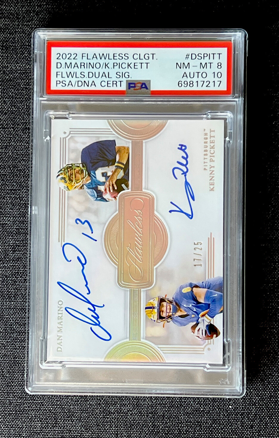 2022 FLAWLESS COLLEGE NFL DAN MARINO KENNY PICKETT RC DUAL AUTO /25