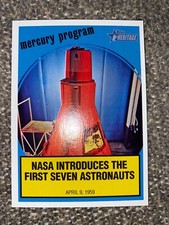 2008 Topps Heritage News Flashback Insert #NF5 NASA Introduces Astronauts