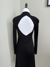 Vintage Jones New York Evening 2P Open Back Little Black Dress