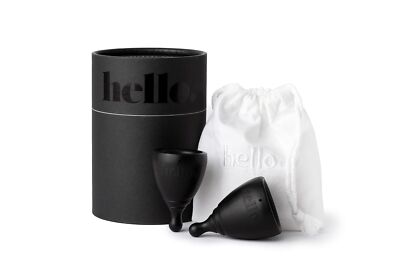 The Hello Cup Menstrual Cups Double Box, BPA Free, Reusable, Hypoallergenic,