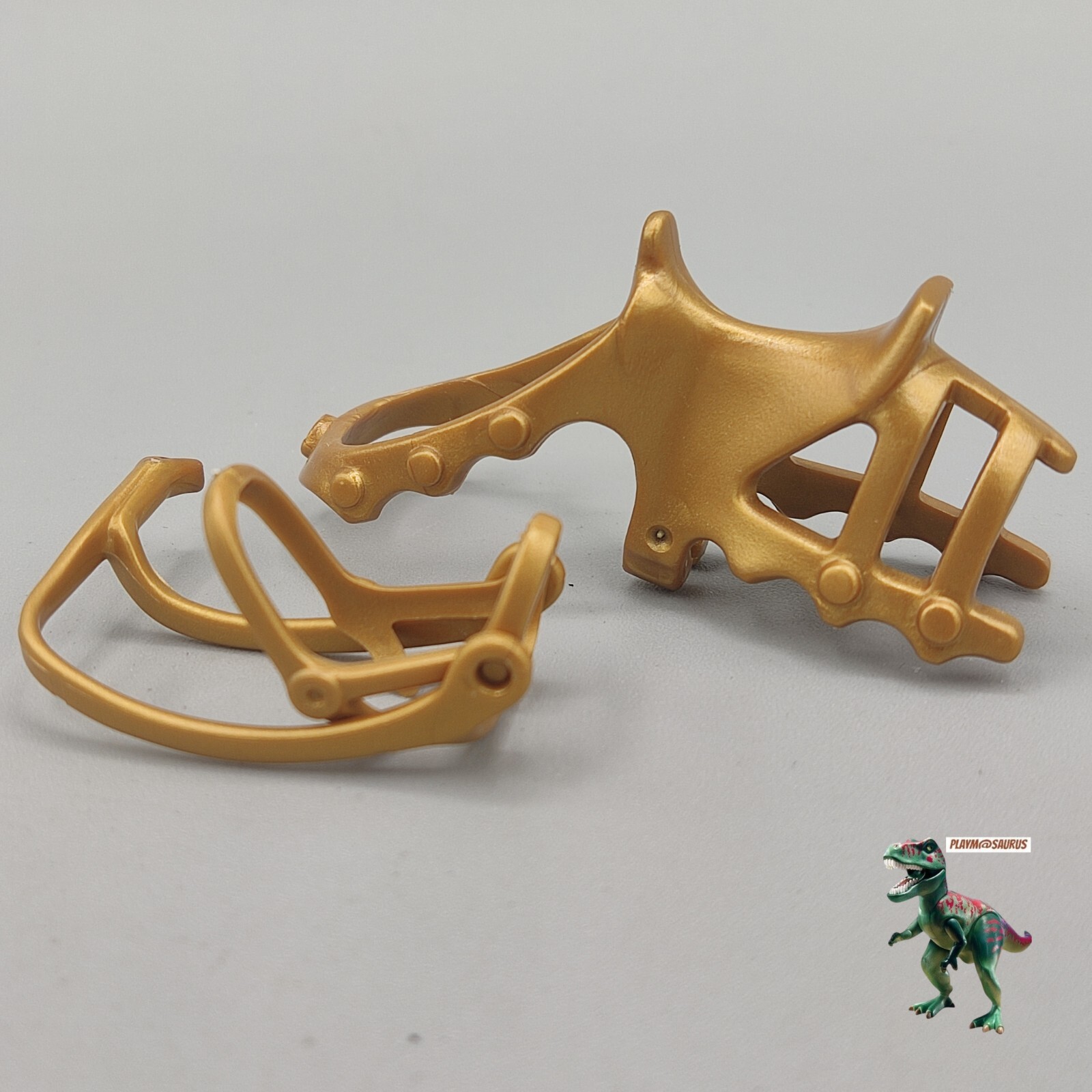 Playmobil conjunto caballo medieval dorado-montura-riendas-caballero de castillo