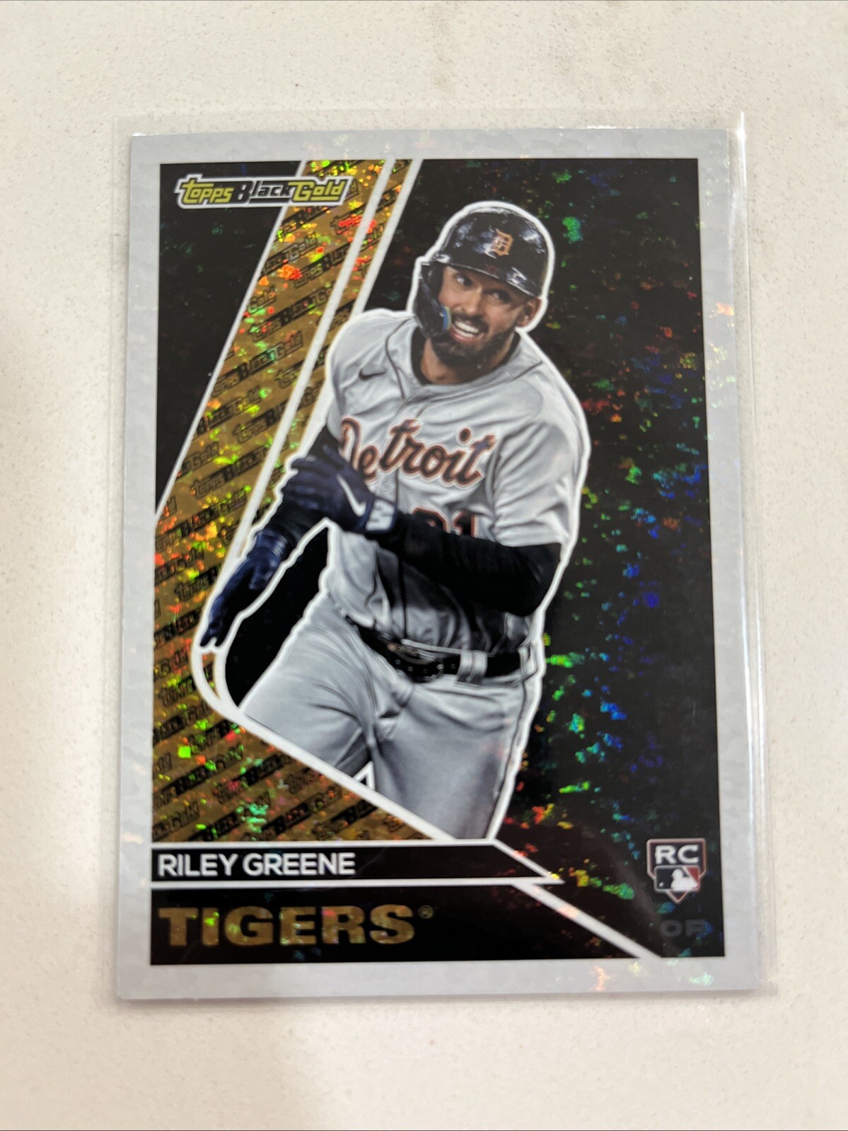 2023 Topps Update Black Gold #BG11 Riley Greene RC Rookie Tigers