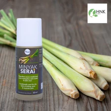 Soothing Warm Lemongrass Oil - Malay Tradition for Wind Relief, Muscle Soothing,